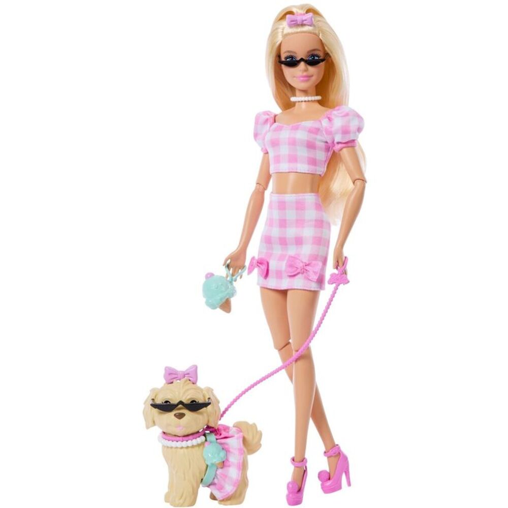 Barbie Twinning Looks Doll with Pet Dog, Blonde COLLECTIBLES